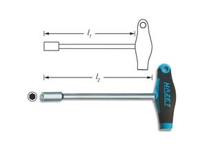 4000896019335 - HAZET Werkstatt Steckschlüssel-Schraubendreher Schlüsselweite (Metrisch) 13 mm