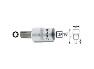 4000896047468 - HAZET 991-8 Innen-Keilprofil Steckschlüssel-Bit-Einsatz 8 mm 1 2 (125 mm)