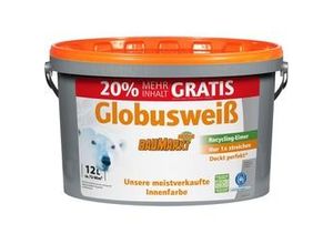 4001044701911 - Globusweiß matt 12 L konservierungsmittelfrei - 20 % mehr Inhalt Aktionspreis für Stammkunden vom 0411 bis zum 12112023