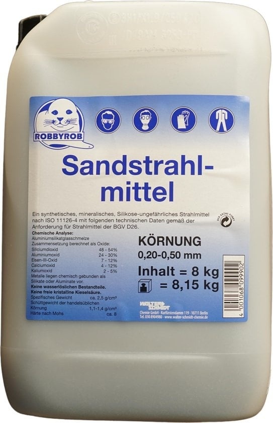 4001068099902 - Sandstrahlmittel 02-05mm 8kg Robbyrob