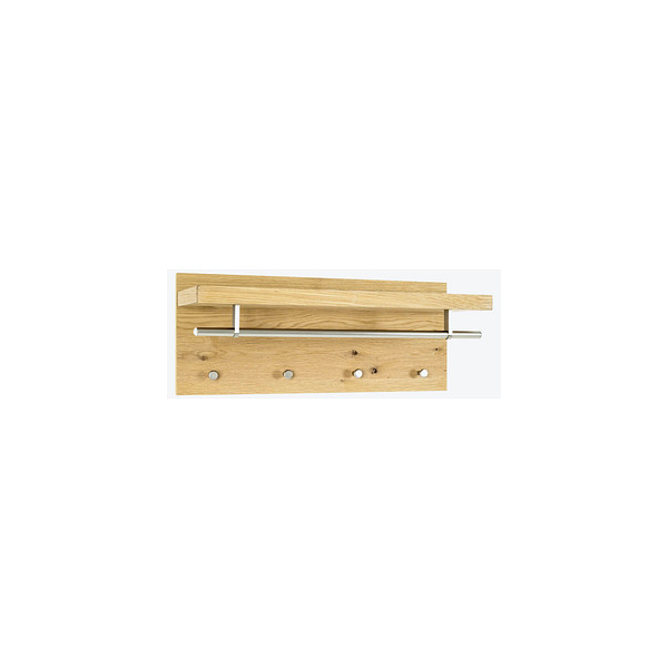 4001070156129 - Wandgarderobe 15612 braun Metall 4 Haken 750 x 300 cm 4001070156129 HAKU Möbel