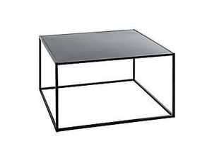 4001070255167 - Beistelltisch MELBURNE 3 quadratisch Stahlrohr pulverbeschichtet Ablage Metall pulverbeschichtet B 700 x T 700 x H 400 mm schwar