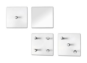 4001070323040 - Wandgarderobe 4-er Set (BHT 15x15x6 cm) Möbel