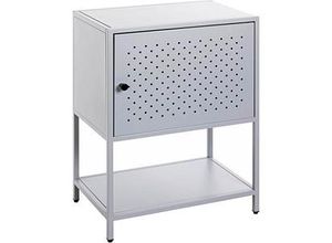 4001070521484 - Konsole Nachttisch Metall grau 450 x 300 x 600 cm 4001070521484 HAKU Möbel