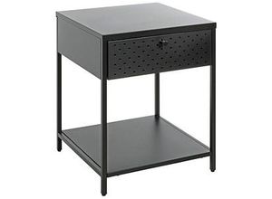 4001070525475 - Konsole Nachttisch Metall schwarz 400 x 400 x 530 cm 4001070525475 HAKU Möbel