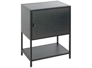 4001070525482 - Konsole Nachttisch Metall schwarz 450 x 300 x 600 cm 4001070525482 HAKU Möbel