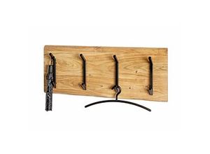 4001070529756 - Wandgarderobe 52975 akazie Holz 4 Haken 900 x 360 cm 4001070529756 HAKU Möbel