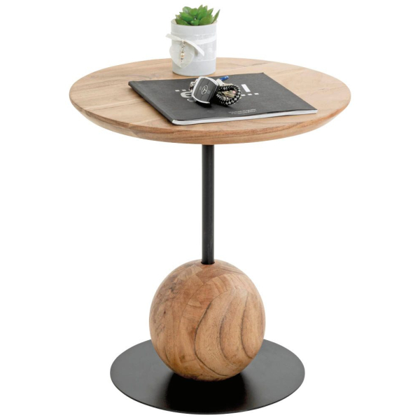 4001070549716 - Beistelltisch Massivholz akazie 400 x 400 x 450 cm 4001070549716 HAKU Möbel