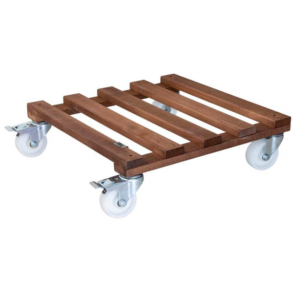 4001073033359 - Pflanzenroller GH 0870 Holz dunkelbraun quadratisch 450 x 130 cm 4001073033359 WAGNER design yourself