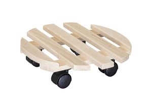 4001073221824 - Pflanzenroller Buche PALETTI 0318 Tragfähigkeit 100 kg natur Ø 300 mm VE 4 Stk Wagner