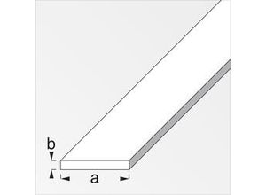 4001116010170 - alfer Flachprofil Aluminium eloxiert silber