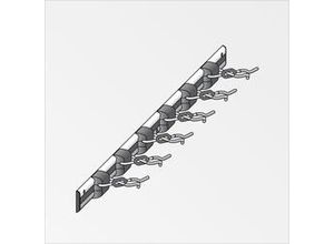 4001116029356 - X-star®-Set Schiene mit Gerätehaltern 100 cm 6 Haken Wandhalter Halter - Alfer