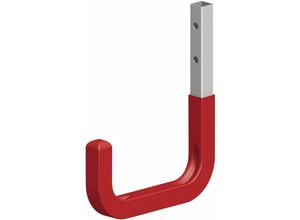 4001116029592 - Wandhaken gummiert t 115xH 14 cm Stahl verzinkt rot Haken Universalhaken - Alfer