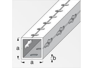 4001116231162 - Quadratrohr 235 x 235 x 2500 mm Vierkantrohr Vierkantprofil Hohlprofil - Alfer