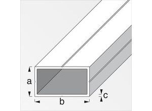 4001116253300 - Rechteckrohr 235 x 435 x 1000 mm Rohr Vierkantrohr Hohlprofil eckig - Alfer