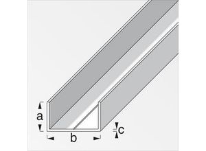 4001116254925 - Rechteck-U-Profil 295 x 536 x 1000 mm Aluminium Profile u Schiene - Alfer