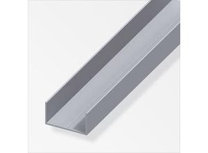 4001116255106 - alfer Rechteck-U 25 m 235 x 435 x 15 mm Aluminium roh blank