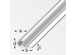 4001116260667 - alfer Rohr 1 Schenkel kurz 1 m Ø 155 mm Aluminium roh blank