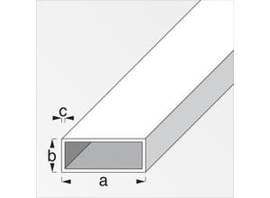 4001116340734 - Rechteckrohr 20 x 10 x 1000 mm Rohr Vierkantrohr Hohlprofil eckig - Alfer