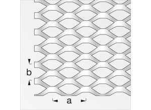 4001116377037 - Streckmetall 600 x 1000 mm Streckgitter Streckmetallgitter - Alfer