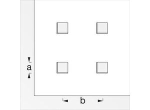 4001116380143 - alfer Quadratlochblech 240 x 480 mm Aluminium eloxiert silber