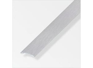 4001116531125 - alfer Übergangsprofil 2 m 30 x 5 mm Aluminium eloxiert gebürstet grau