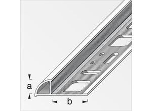 4001116720581 - alfer Viertelkreisprofil PVC glatt weiß marmor