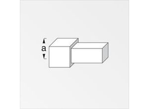 4001116782527 - alfer Quadrat-Fliesenecke Aluminium eloxiert gebürstet schwarz