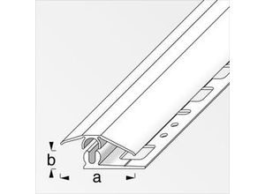 4001116891236 - alfer Niveauausgleichs-Profil 1 m 31 x 7 mm Aluminium eloxiert titan