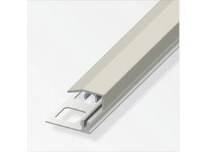 4001116891335 - alfer Abschluss-Profil 1 m 195 x 7 mm Aluminium eloxiert titan