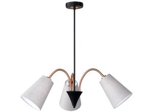 4001133693639 - Hänge Lampe Pendel Leuchte Beleuchtung Decken Strahler flexibel Textil natur Honsel Leuchten 69363