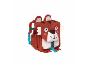 4001190250783 - Kinder-Rucksack COOL2SCHOOL – TIGER (24x28x18) in dunkelrot