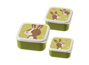 4001190251209 - Snackbox HASE 3er-Pack in grün