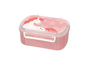 4001190253715 - Brotdose EINHORN (17x11x7cm) in rosa