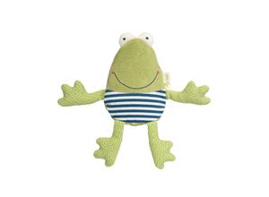 4001190395330 - sigikid Wärmekissen Frosch Green Collection Kirschkernkissen Körnerkissen Wärme Kissen Kirschkern Kinder Grün   Blau   Weiß 39533