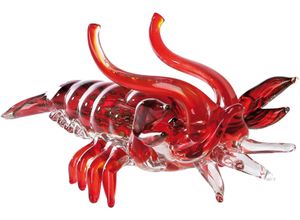 4001250271482 - Tierfigur CASABLANCA BY GILDE Glasskulptur Hummer rot Dekofiguren B H T 38cm x 19cm x 15cm Glas B38cm H19cm T15cm