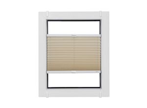 4001442709243 - Plissee Start-up Style Crush weiß (naturfarben weiß weiß) Plissees Kinder 130cm zweiseitig verschiebbar 90cm Obermaterial 80% Polyester 15% Metall 5% Kunststoff nach Maß B90cm H130cm