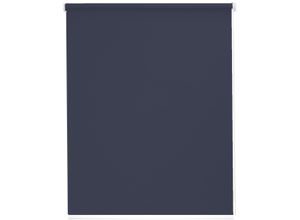 4001442725502 - Seitenzugrollo Youngstyle Uni blau (marine weiß) B122cm H180cm Polyester Aluminium Kunststoff Rollos