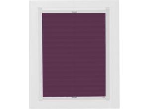 4001442776078 - Dachfensterplissee Young Style Energy Saving Plissees Gr 12150 cm zweiseitig verschiebbar 117 cm lila (brombeere weiß) Dachfensterplissees mit Energiespareffekt Führungsschienen