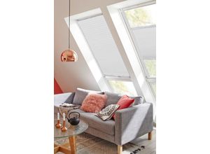 4001442776542 - Dachfensterplissee StartUp Style Honeycomb TL Plissees Gr 939 cm zweiseitig verschiebbar 494 cm weiß (weiß weiß) Dachfensterplissees mit Führungsschienen