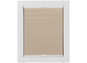 4001442920624 - Wabenplissee One Size Style Honeycomb VD Plissees Gr 100 cm zweiseitig verschiebbar 100 cm beige (beige weiß weiß) Plissees ohne Bohren Zubehörfarbe zum Klemmen