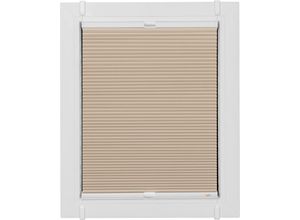 4001442920648 - Wabenplissee One Size Style Honeycomb VD Plissees Gr 160 cm zweiseitig verschiebbar 100 cm beige (beige weiß weiß) Plissees ohne Bohren Zubehörfarbe zum Klemmen