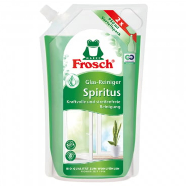 4001499953958 - Glasreiniger Spiritus Nachfüllbeutel 15395 950ml 4001499953958 Frosch