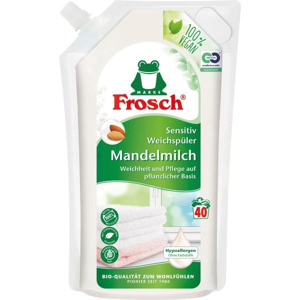 4001499957536 - Weichspüler 372902 Mandelmilch flüssig 1 Liter bis 40 Waschladungen 4001499957536 Frosch
