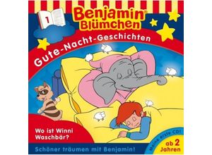 4001504250119 - Benjamin Blümchen Band 1 Gute-Nacht-Geschichten - Wo ist Winni Waschbär? (1 Audio-CD) - Benjamin Blümchen (Hörbuch)