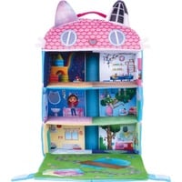 4001504428044 - Gabbys Dollhouse Puppenhaus mit 3 Figuren und Lift aus Plüsch Spielgebäude