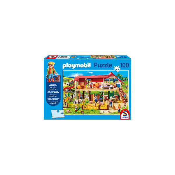 4001504561635 - Playmobil Bauernhof Puzzle 100 Teile 4001504561635 Schmidt