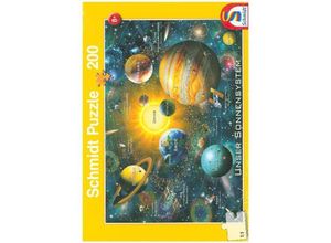 4001504563080 - Schmidt Puzzle 200 - Unser Sonnensystem (Kinderpuzzle)