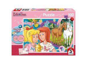 4001504563202 - Schmidt Puzzle 100 - Bibi & Tina Pferdeglück (Kinderpuzzle)