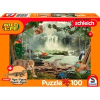 4001504564674 - Wild Life Im Regenwald 100 Teile mit Add-on (eine Original Figur Krokodiljunges)